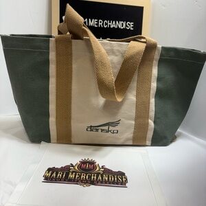 Dansko Olive and Beige Duffel Bag